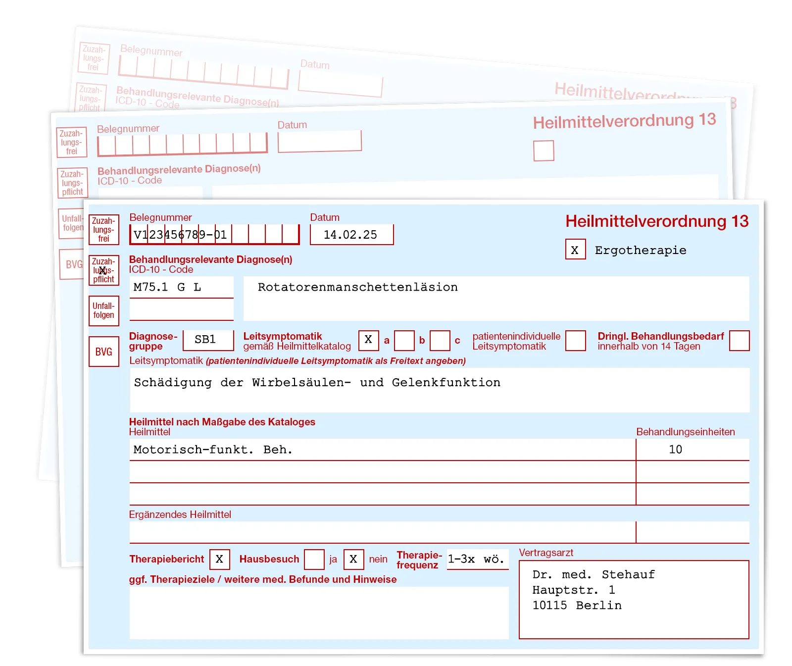 iPrax Praxisoftware Ergotherapie Verordnungen