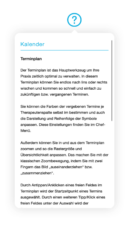 iPrax Praxisoftware Logopädie In-App-Hilfe